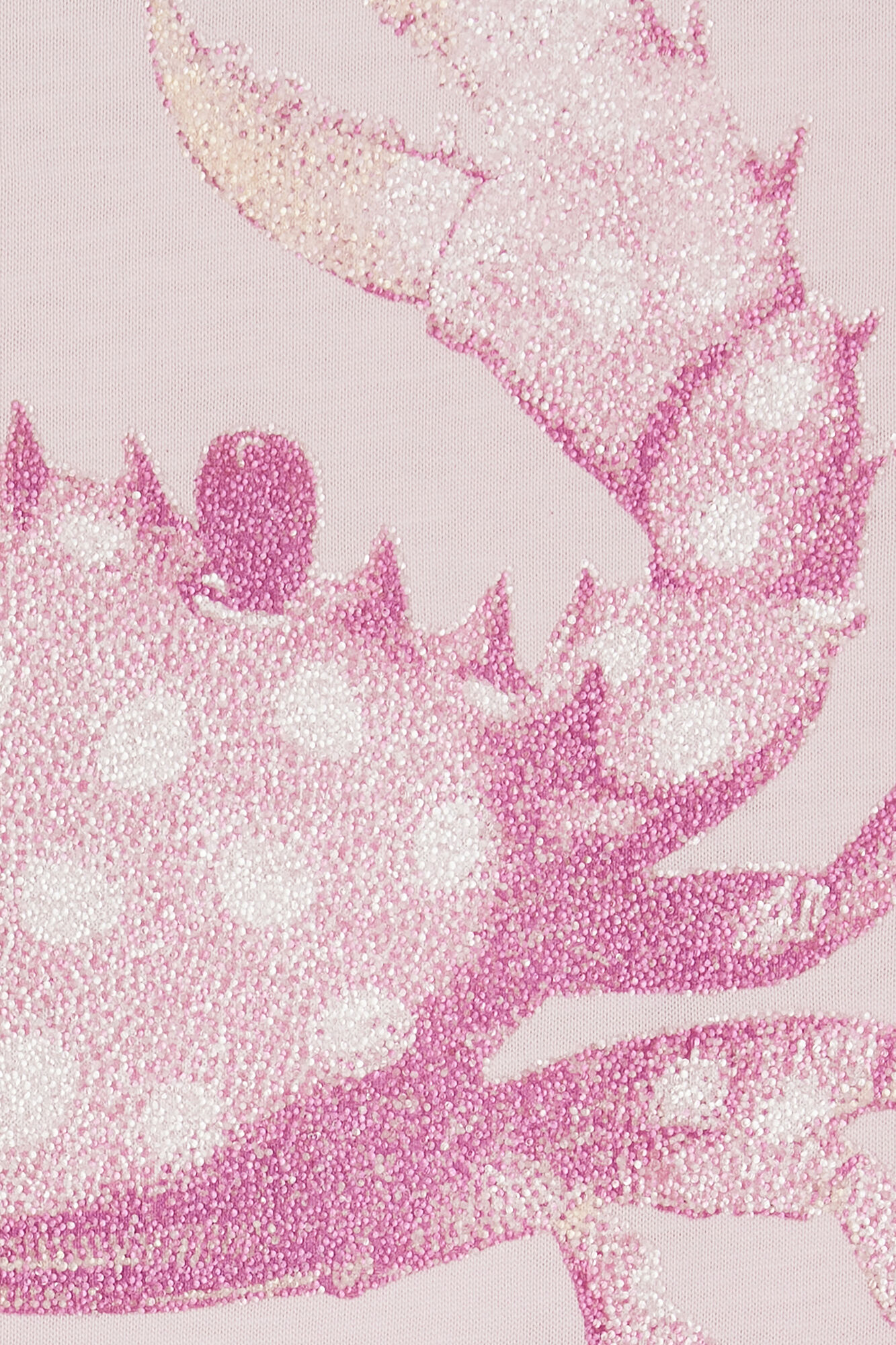 T-shirt with Crab, Organic Cotton, in colour Chalk Pink - 2 - GANNI