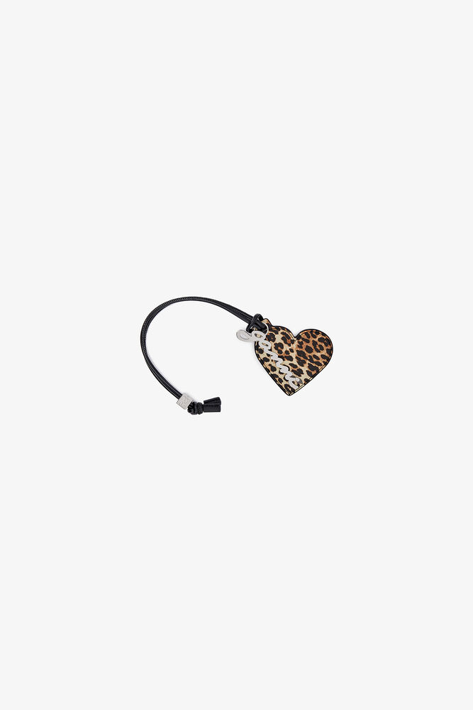 Leopard Print Bou Heart Mirror, Leopard