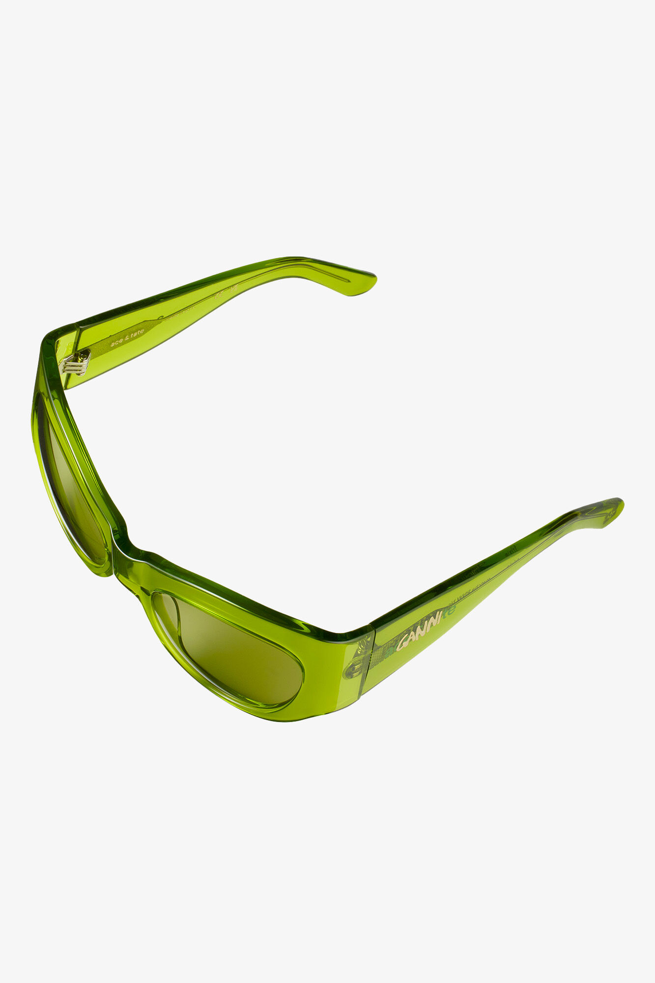 GANNI x Ace & Tate Trixie Sunglasses, Acetate, in colour Kalamata - 4 - GANNI