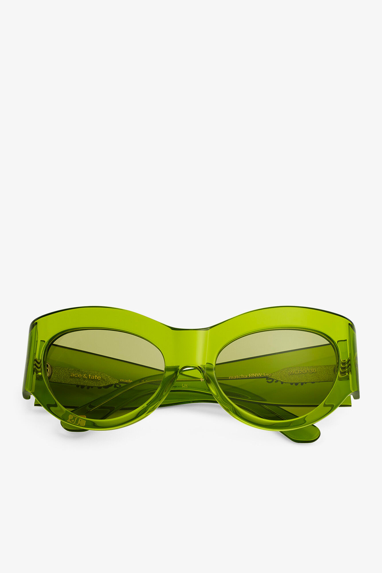 GANNI x Ace & Tate Trixie Sunglasses, Acetate, in colour Kalamata - 1 - GANNI
