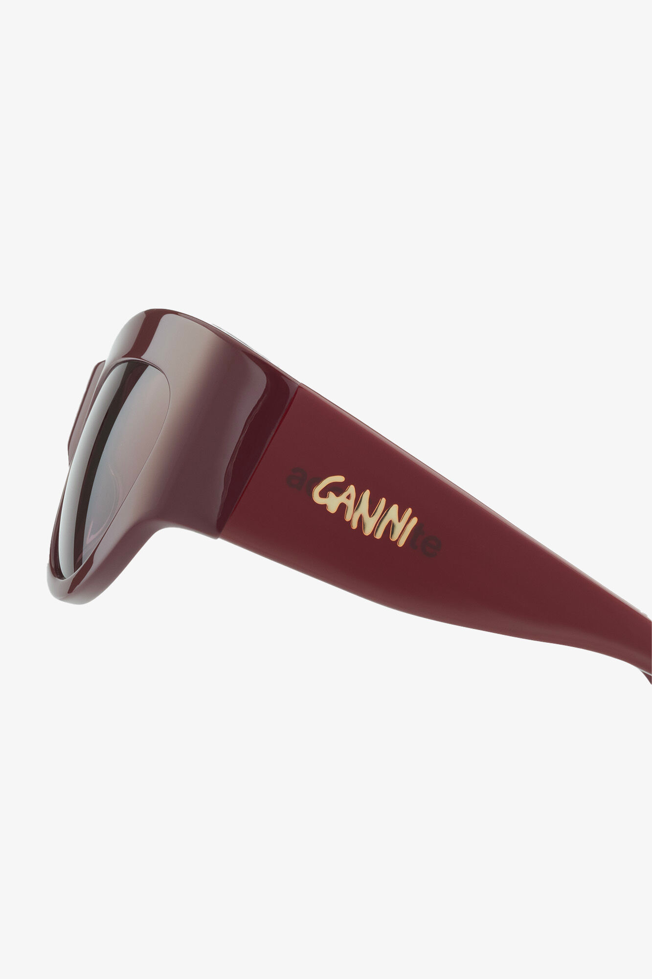 GANNI x Ace & Tate Trixie Sunglasses, Acetate, in colour Burgundy - 4 - GANNI