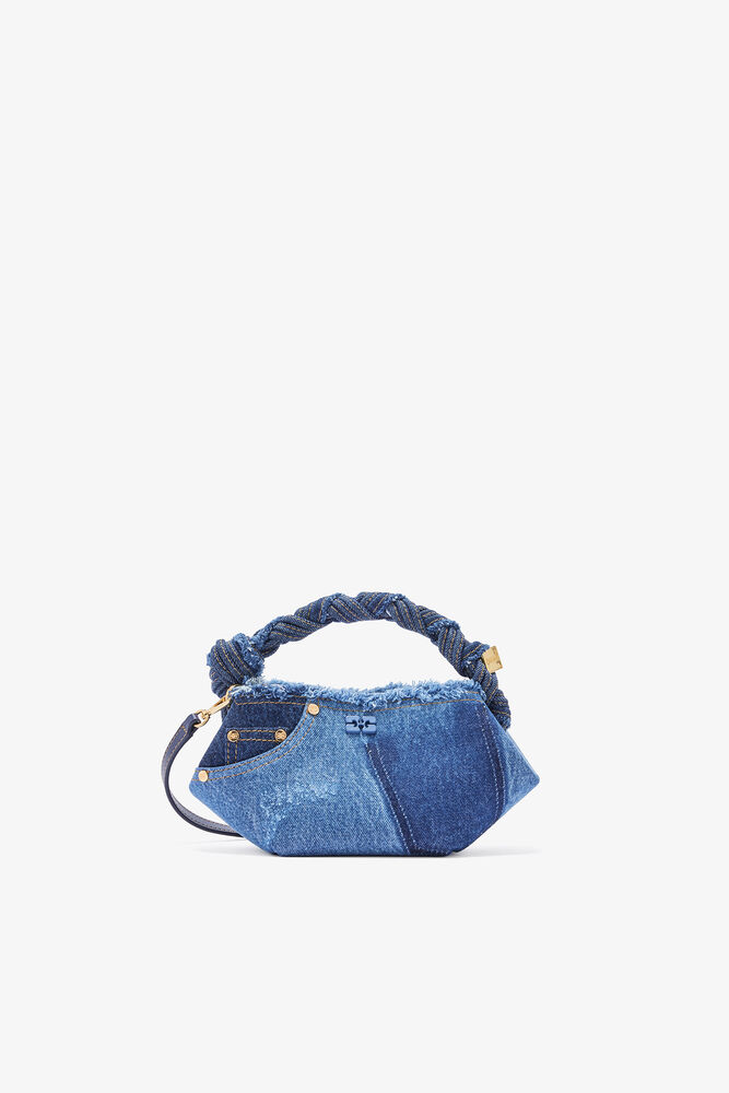 Mini Bou Bag in Blue Denim, Mid Blue Vintage