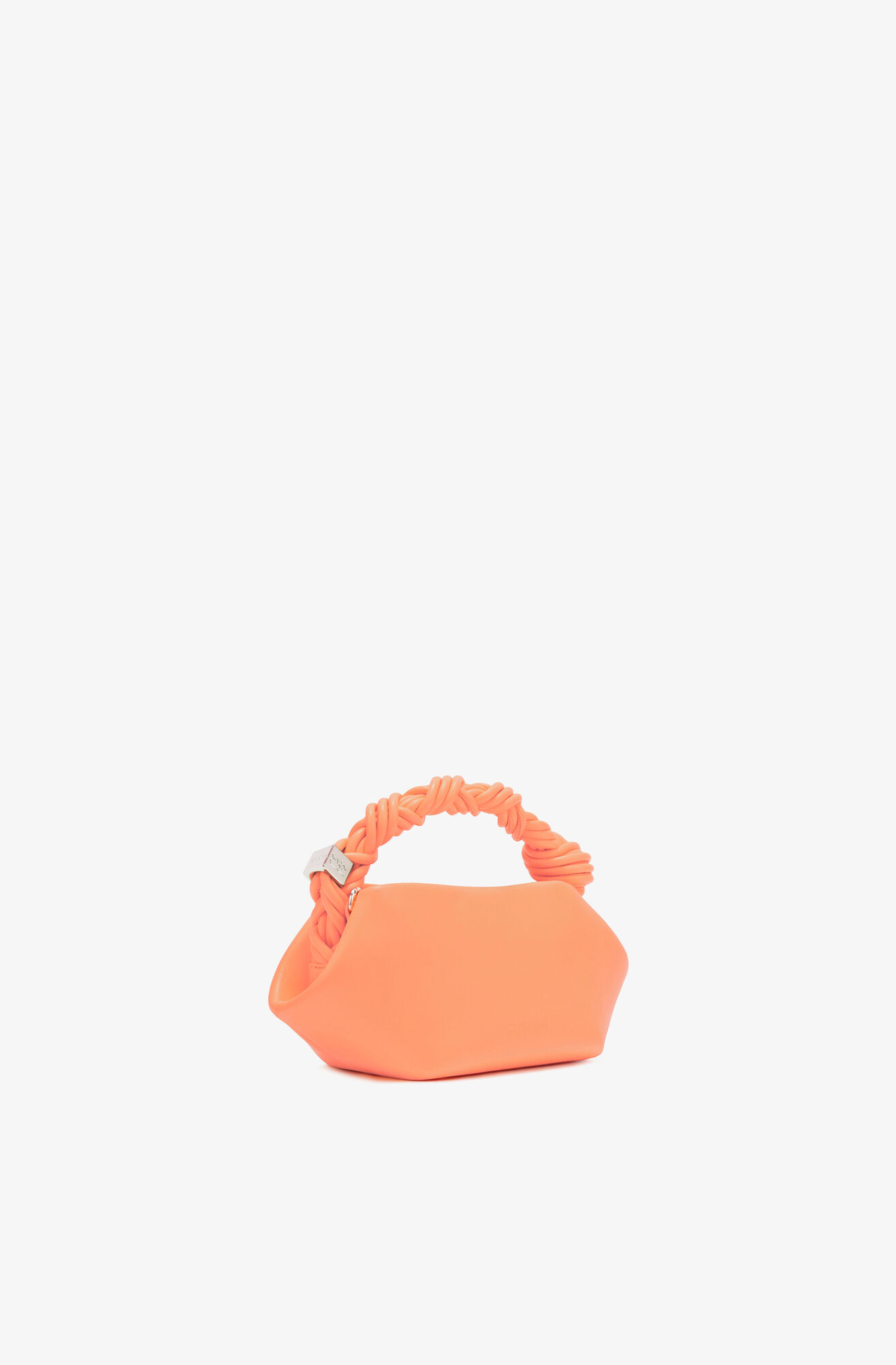Mini Bou Tasche in Orange, Recycled Leather, in colour Cantaloupe - 2 - GANNI